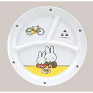 【まとめ買い10個セット品】 メラミン子供食器 ミッフィー ランチ皿 CM-65C【ECJ】