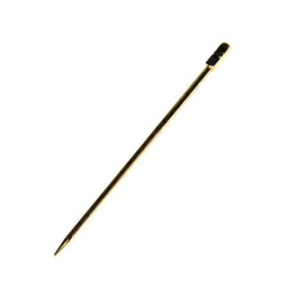 【まとめ買い10個セット品】 18-8 金メッキ オードブルピン(6本入)角棒型【ECJ】