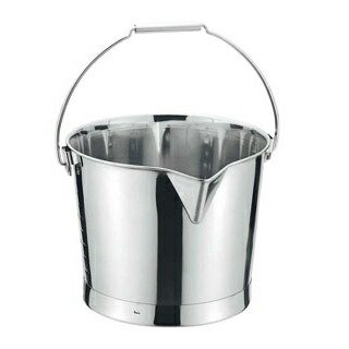 【まとめ買い10個仕掛ける品】 クローバー 18-8 口付井戸釣瓶 目盛付 15L【ECJ】