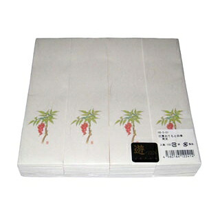 【まとめ買い10個セット品】 遊膳 おてもと・四季 箸袋(100枚入)HB-S-01 南天【ECJ】