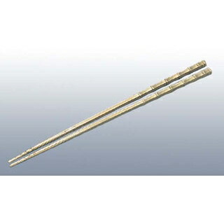 【まとめ買い10個セット品】 砲金鋳物 角竹 火箸 33cm【ECJ】