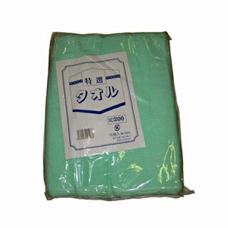 【まとめ買い10個仕掛ける品】 色つや西洋手ぬぐい 片平地付 #200(12枚入)緑であること 340×860【ECJ】