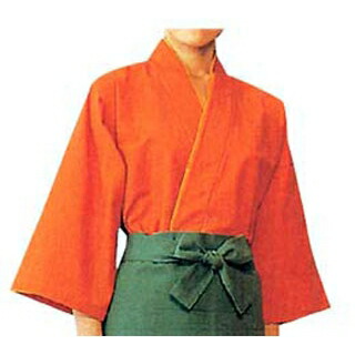 【まとめ買い10個仕掛ける品】 作務衣 EC3126-3(男女兼用)橙 LL【ECJ】