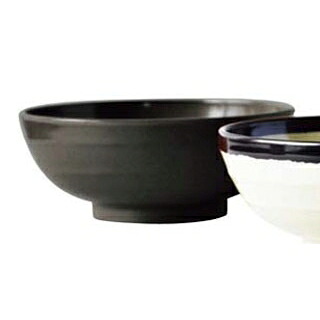 【まとめ買い10個仕掛ける品】 メラミン エコ目の前丼 黒(M-109)【ECJ】