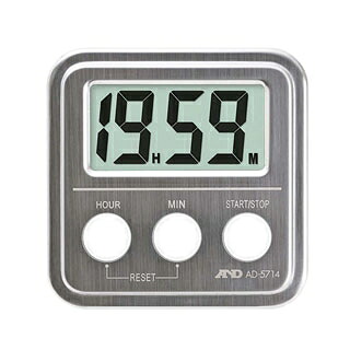 【まとめ買い10個セット品】 A&D 20時間タイマー(ステンレストップ)AD5714【ECJ】|マルシェ&キッチンカーWORLD