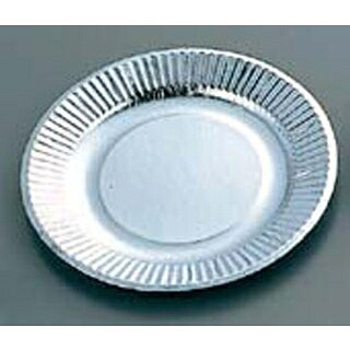 【まとめ買い10個セット品】 紙皿(100枚入)シルバープレート 05075 8号【ECJ】｜マルシェ＆キッチンカーWORLD