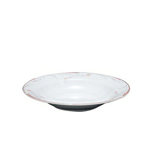 【まとめ買い10個セット品】 フラワーピンク 23cm スーププレート OFM01-222【ECJ】