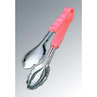 【まとめ買い10個セット品】 PP柄 万能トング 小 ピンク 抗菌 18-8 2SP 250mm【ECJ】