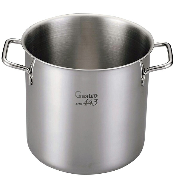 EBM Gastro 443 寸胴鍋(蓋無)40cm【寸胴鍋料理 業務用パスタ鍋 業務用鍋通販】【ECJ】｜マルシェ＆キッチンカーWORLD