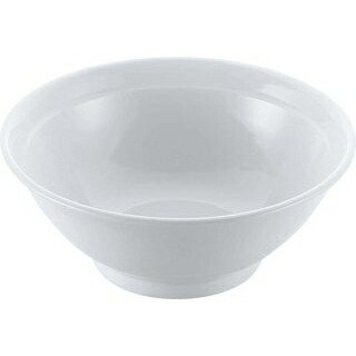 【まとめ買い10個セット品】 磁器 中華食器 白リム 高台丼 6.5寸【ECJ】