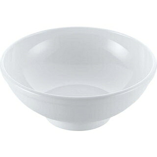 【まとめ買い10個セット品】 磁器 中華食器 白 丸玉渕丼 6.5寸【ECJ】