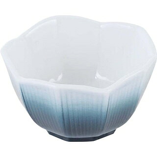 【まとめ買い10個セット品】 和食器コレクション 藍彩 桔梗型小鉢(大)【ECJ】