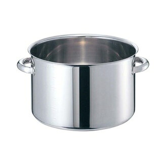 EBM モリブデンジII 半寸胴鍋(目盛付)48cm 蓋無【業務用半寸胴鍋 料理 業務用パスタ鍋 業務用鍋通販】【ECJ】