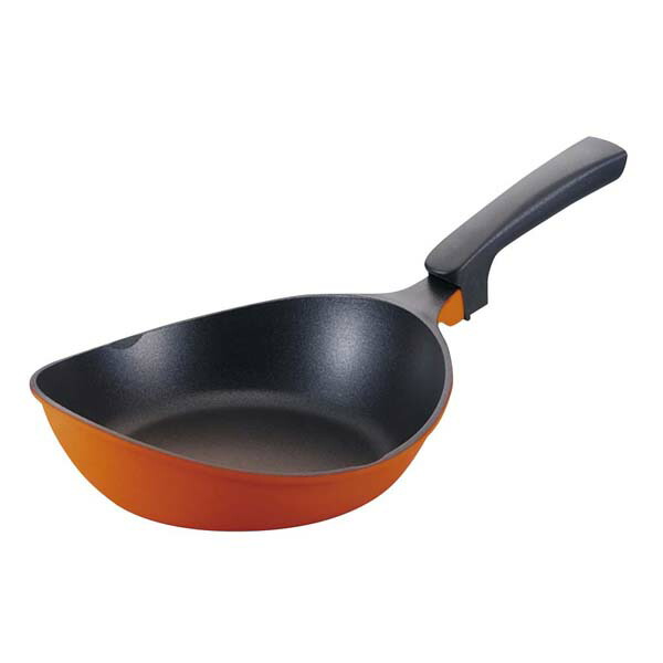 【まとめ買い10個セット品】楽チンPAN 23cm オレンジ 【 フライパン 】【ECJ】