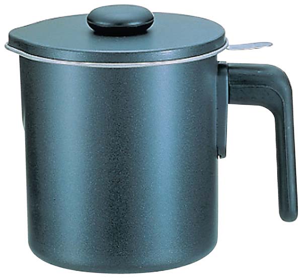 【まとめ買い10個セット品】ブラックフィギュア オイルポット(シルバーストーン加工)D-048 1.5L【 人気 油 オイル ポット 油返し オイルポット おすすめ 揚げ物 油 保管 オイルボトル 業務用ポット 油保存ポット 油入れ キッチン 油ポット 】【ECJ】|マルシェ&キッチンカーWORLD