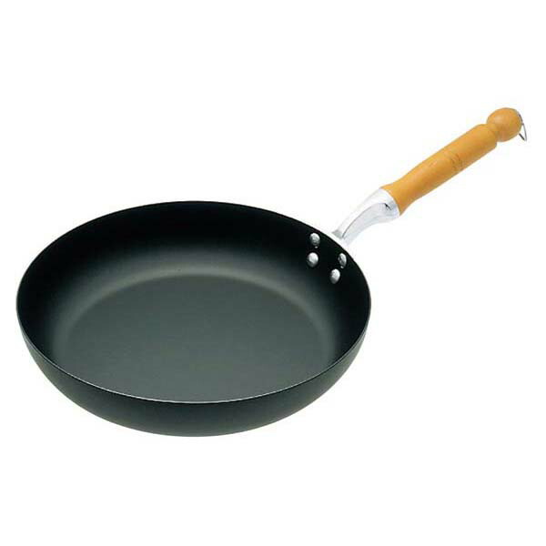 【まとめ買い10個セット品】鉄 木柄 フライパン 30cm【ECJ】