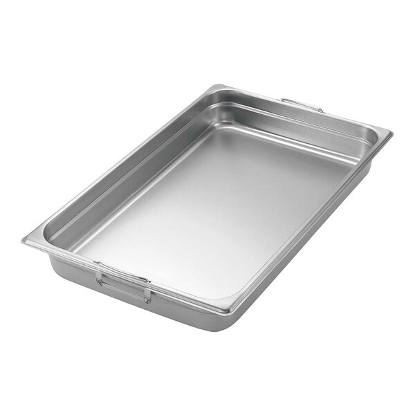 【まとめ買い10個セット品】18-8 テーブルパンII フック(取手)付 1/9 100mm【ECJ】