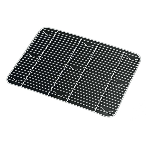 【まとめ買い10個セット品】EBM 18-8 冷却・餃子バット用網 中 330&times;250&times;H11mm【ECJ】｜マルシェ＆キッチンカーWORLD