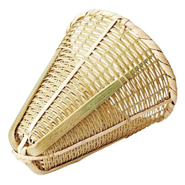 【まとめ買い10個セット品】竹 振りザル 柄なし 15-037【ECJ】