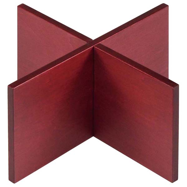 【まとめ買い10個セット品】木製 組立十字スタンド 赤 200×200×100mm【ECJ】 27,512円