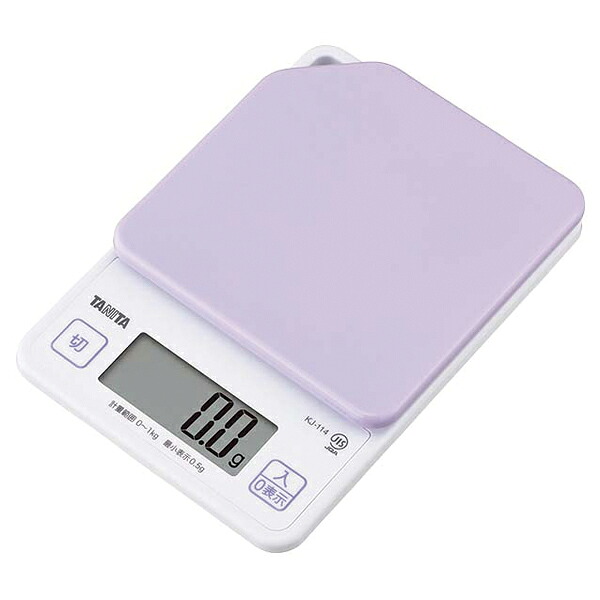 【まとめ買い10個セット品】タニタ デジタルクッキングスケール 1kg KJ-114 PP ブルーベリーパープル【ECJ】｜マルシェ＆キッチンカーWORLD
