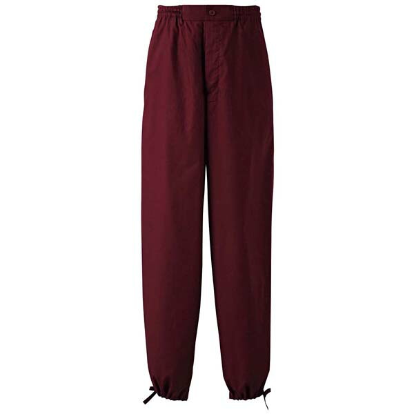 【まとめ買い10個仕掛ける品】作務衣ズボン下 EL3378-2(男女兼用)えんじ L【ECJ】