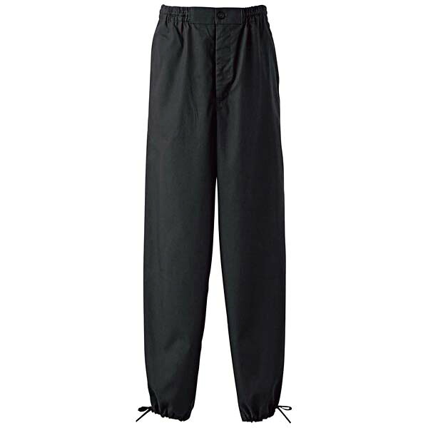 【まとめ買い10個仕掛ける品】作務衣ズボン下 EL3378-8(男女兼用)黒 SS【ECJ】