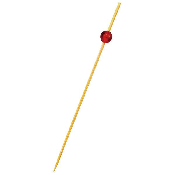 【まとめ買い10個仕掛ける品】竹製 ビーズピックス 9糎 赤いこと(50本入)09492【ECJ】
