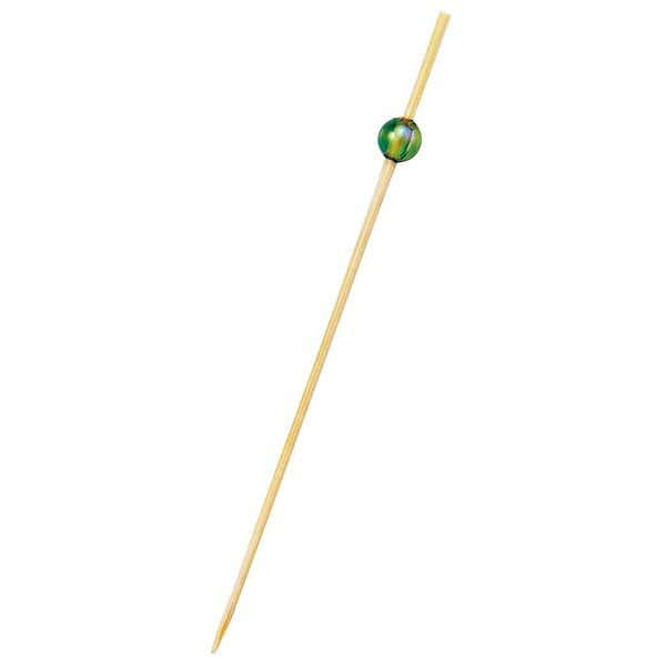 【まとめ買い10個仕掛ける品】竹製 ビーズピックス 9糎 緑であること(50本入)09497【ECJ】