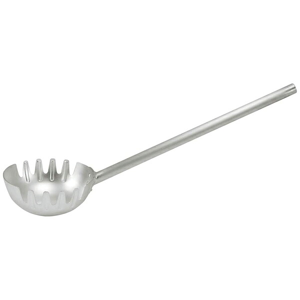 アルミ 両口麺ひしゃく 20cm 柄長30cm【ECJ】