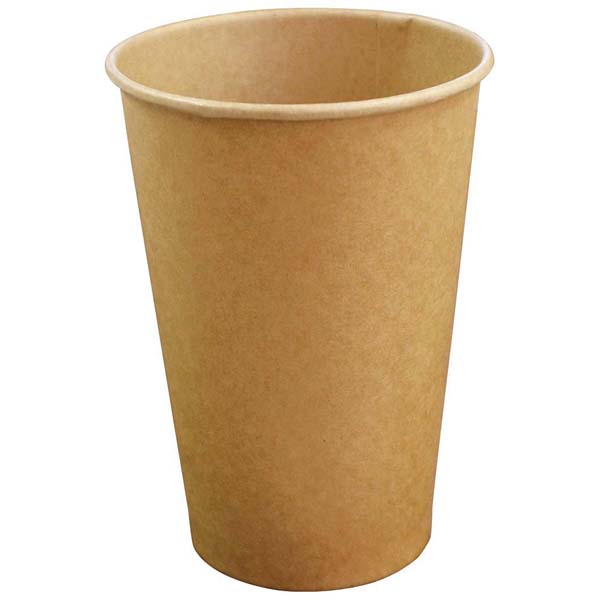 【まとめ買い10個セット品】紙カップ 16oz 未晒無地(50個入り)【ECJ】