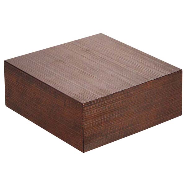【まとめ買い10個セット品】木製 千筋キューブ 茶 200×200×80mm【ECJ】