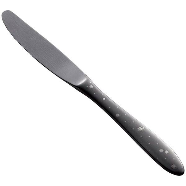 【まとめ買い10個セット品】ステン シーク 黒酸化発色 クリスタル デザートナイフ(共柄)鋸刃【ECJ】
