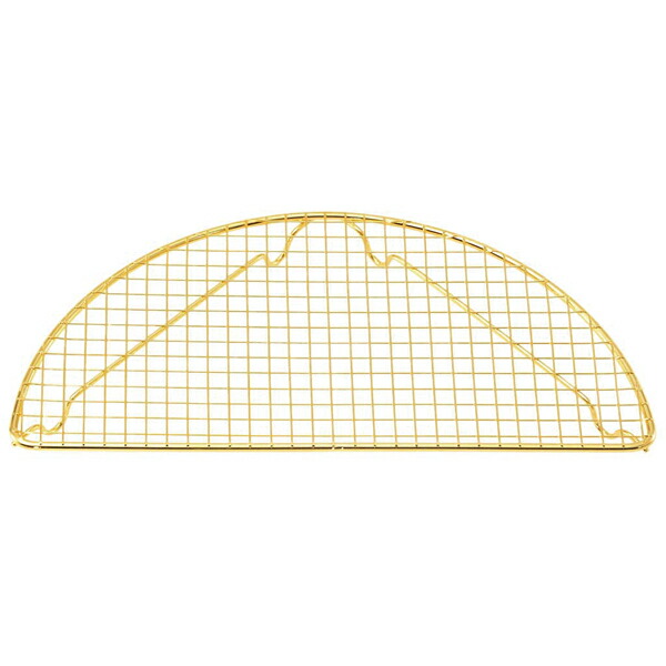【まとめ買い10個セット品】EBM 18-8 半月 とんかつアミ(金メッキ付)大 200×100【ECJ】 22,361円