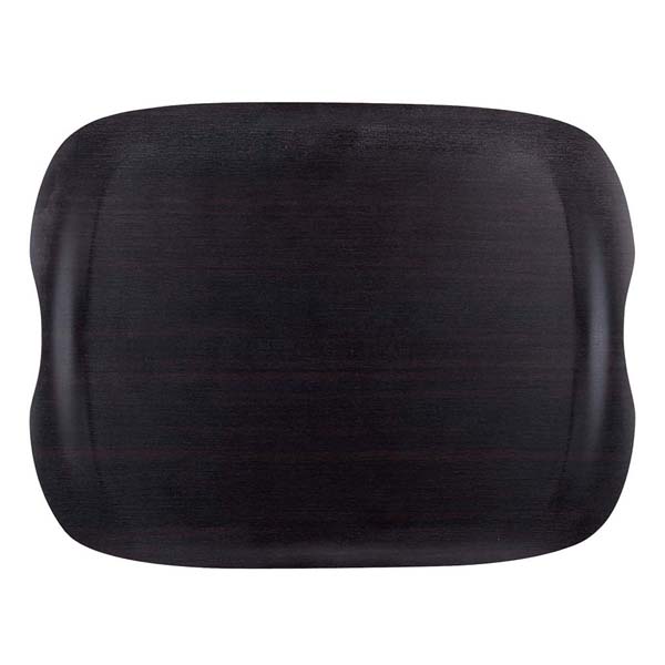 【まとめ買い10個仕掛ける品】地びたお盆 うす暗い木材 43cm×33糎 R063077【ECJ】