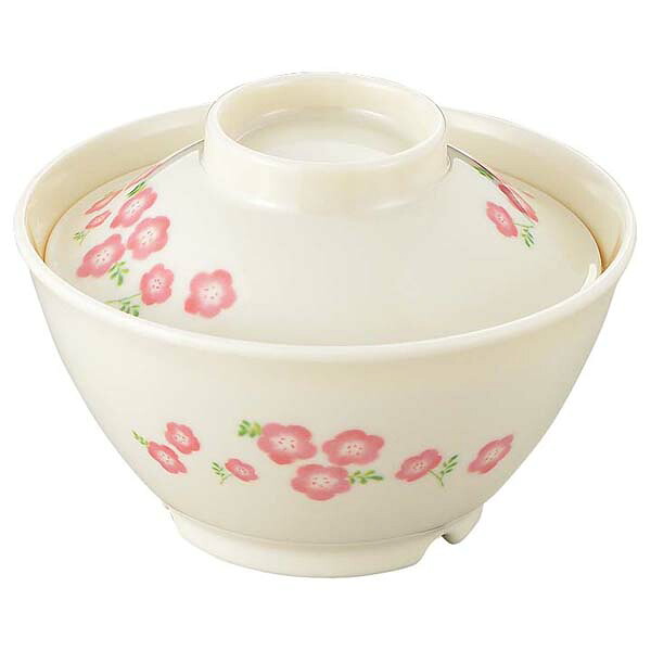 【まとめ買い10個仕かける品】メラミン食器 桃花(ももか)ごはん丼(蓋)小 MK-58B【ECJ】 食器・カトラリー・グラス-キッチン用品・食器・調理器具-その他