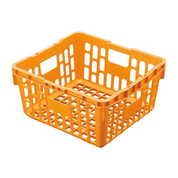 【まとめ買い10個書き割り品】PP食器かご PK1 OG オレンジ色【ECJ】