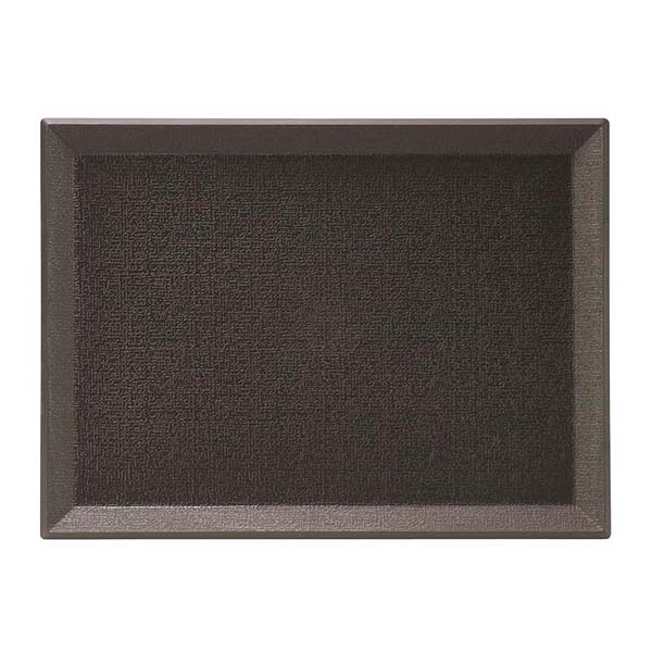 【まとめ買い10個セット品】PP 長角盆 390×290 黒 ノンスリップ M44-372【ECJ】
