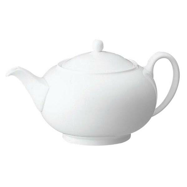 【まとめ買い10個書き割り品】W・W ホワイトコノート ティーポット 600ml 53610003716【ECJ】