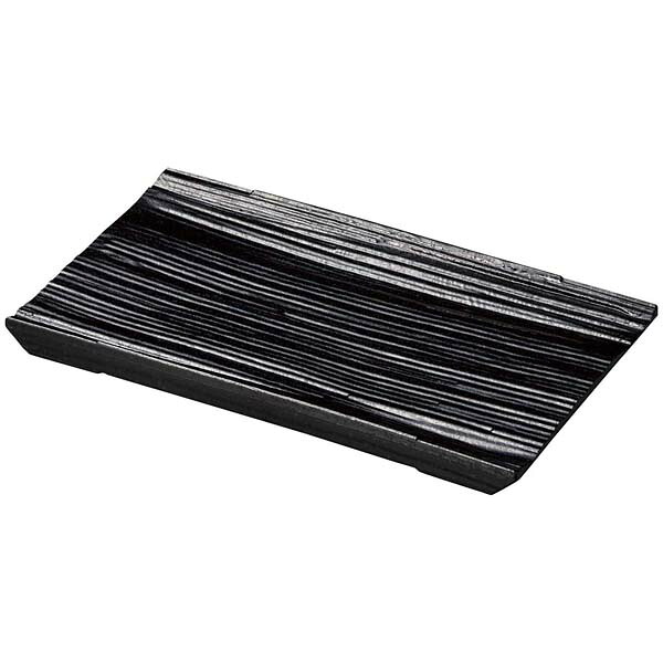 【まとめ買い10個セット品】枯木プレート 長角 黒石目 1202347【ECJ】