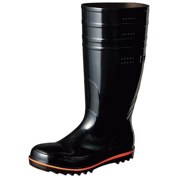【まとめ買い10個セット品】弘進 食品用安全長靴 ハイブリーダーガードHB500 黒 25.0cm【ECJ】