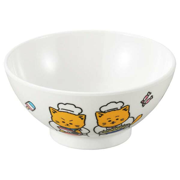 【まとめ買い10個仕かける品】メラミン お子さん食器 こねこたい 飯椀 KO-5【ECJ】 その他-食器・カトラリー・グラス