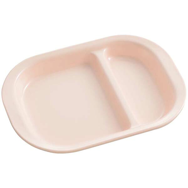 【まとめ買い10個セット品】メラミン食器 角仕切皿 小 ピンク PK-10【ECJ】
