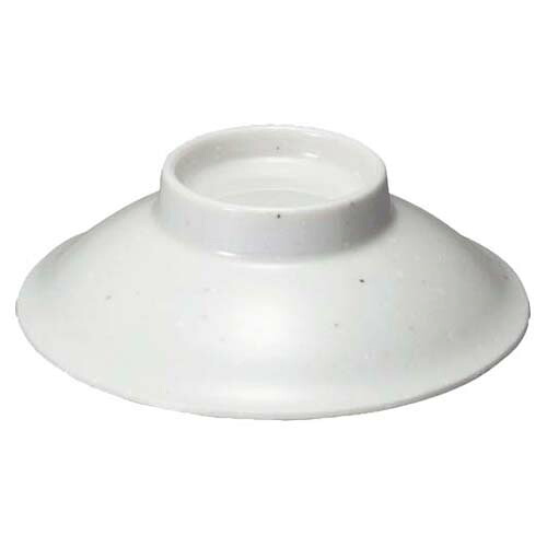 【まとめ買い10個セット品】メラミン 粉引 飯碗蓋 中(煮物碗蓋兼用)YD-43-KH【ECJ】