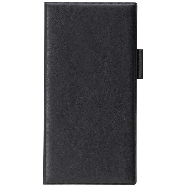 【まとめ買い10個セット品】えいむ ペン差し付きロング伝票ホルダー(ニツ折り)ブラック LBH-11【ECJ】