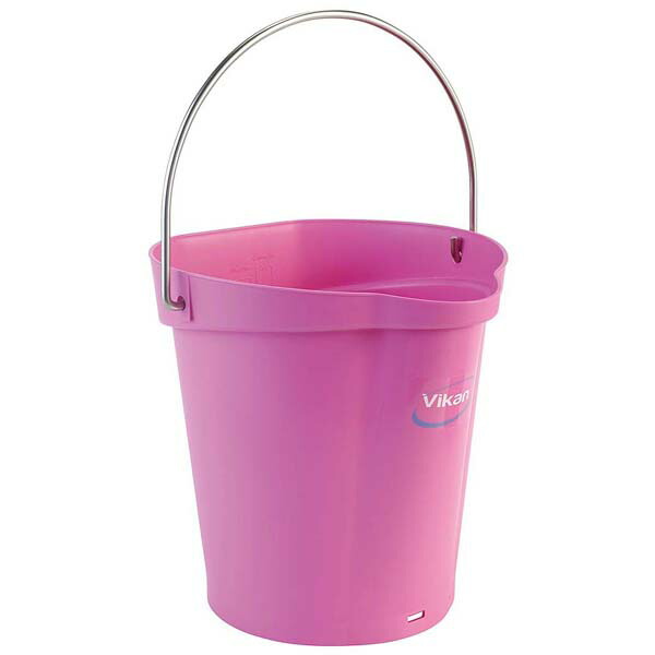 【まとめ買い10個セット品】ヴァイカン ハイジーンバケット 6L 本体 56881 ピンク【ECJ】