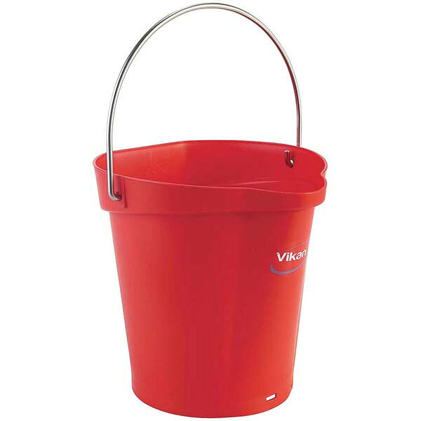 【まとめ買い10個セット品】ヴァイカン ハイジーンバケット 6L 本体 56884 レッド【ECJ】