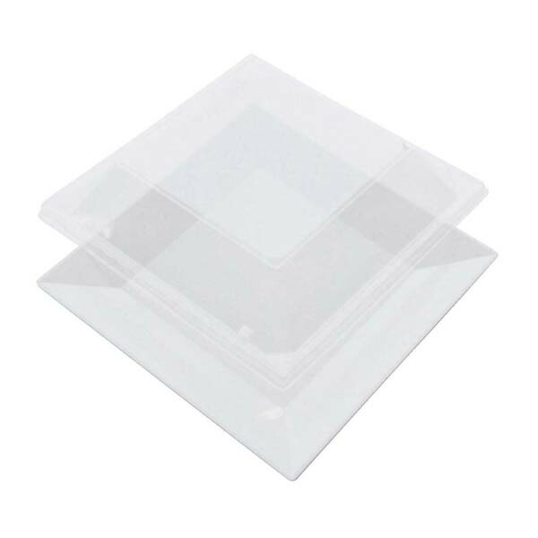 【まとめ買い10個セット品】プラ容器 角皿 大用蓋(10枚入)【ECJ】