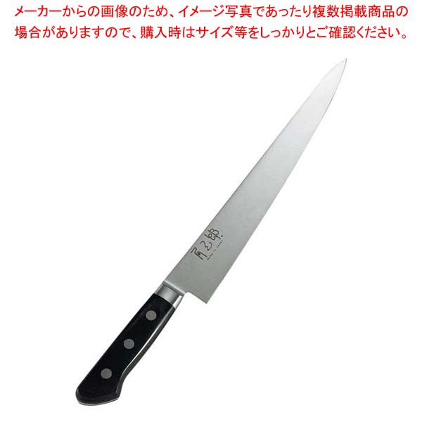 角三郎 ハイカーボン10A ツバ付パッカー柄 筋引 27cm【ECJ】|マルシェ&キッチンカーWORLD