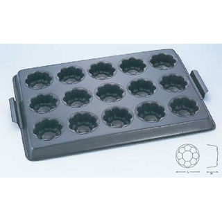 【まとめ買い10個セット品】【テフロンひまわり天板 15面】 【キッチン 業務用天板 天パン オーブン レンジ お菓子作り ケーキ作り オーブンレンジ 天板 業務用 オーブン 天板 ケーキ 天板で焼く ケーキ天板 クッキー てんばん 製菓板】【ECJ】